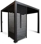 Gardenson Pergola-Seitenteil, Anthrazit, Metall, 93x240x10 cm, Sonnen- &...