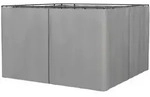 Outsunny Ersatzvorhang, Hellgrau, Kunststoff, 1x205x302 cm, Sonnen- & Sichtschutz,