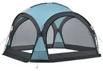 pro.tec Pavillon, Hellblau, Dunkelgrau, Textil, 345x247x345 cm, Sonnen- &