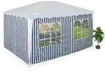 Relaxdays 2Xpavillon-Seitenteile, Mehrfarbig, Textil, 400x200x0.1 cm, Sonnen- &