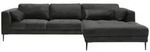 Trendmanufaktur Eckschlafsofa Luzi, Anthrazit, Textil, 4-Sitzer, F&uuml;llung: