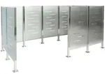MCW M&uuml;lltonnen-Zaun, Silber, Metall, 326x151x166 cm, Aufbewahrung &...