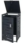 MCW M&uuml;lltonnenverkleidung, Anthrazit, Metall, 60x103x62 cm, Aufbewahrung &
