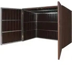 MCW M&uuml;lltonnenverkleidung, Braun, Metall, 213x172x112 cm, Aufbewahrung &