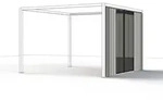 Siena Garden Pavillon-Vorhangset, Anthrazit, Silber, Metall, 300x210x0.5 cm,...