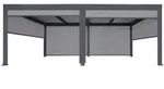 MCW Alu, Anthrazit, Metall, 590x224x306 cm, Sonnen- & Sichtschutz, Pavillons &