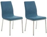 CLP Stuhl, Blau, Metall, 40x88x50 cm, Esszimmer, St&uuml;hle, Esszimmerst&uuml;hle,