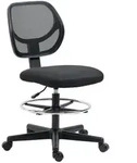 Vinsetto B&uuml;rostuhl,, Schwarz, Textil, 61x113x59 cm, Arbeitszimmer, B&uuml;rost&uuml;hle,