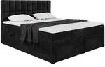 Meblini Boxbett, Schwarz, Kunststoff, Kiefer, H3, 7-Zonen, H&ouml;he ca. 4 cm,
