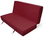 Beautissu Klappmatratze, Dunkelrot, Textil, 120x7x195 cm, Schlafzimmer, Matratzen