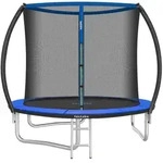 tectake Trampolin, Schwarz, Blau, Metall, Rund, 260x250x260 cm, CE, Outdoor
