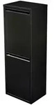 [en.casa] M&uuml;lltrennschrank, Schwarz, Metall, Kunststoff, 33x93x25 cm, K&uuml;chen,