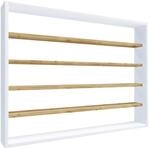 Mid.you K&uuml;chenregal Esaldi, Wei&szlig;, Honigeiche, Holzwerkstoff, 80x60x10 cm, K&uuml;chen,