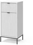 Vicco Badschrank, Wei&szlig;, Holzwerkstoff, 2 F&auml;cher, Rechteckig, 40x87x35 cm,
