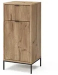 Vicco Badschrank, Eiche, Holzwerkstoff, 2 F&auml;cher, Rechteckig, 40x87x35 cm,