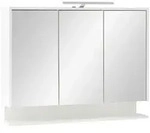 Mid.you Spiegelschrank Schildmeyer Flag, Wei&szlig;, Wei&szlig; Hochglanz, Glas, 6 F&auml;cher,