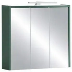 Mid.you Spiegelschrank Lovis SPS 650, Dunkelgr&uuml;n, Glas, 6 F&auml;cher, F, 65.0x62.7x16.0