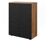 Vicco Midischrank, Anthrazit, Holzwerkstoff, 3 F&auml;cher, Rechteckig, 60x81x30 cm,