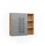 Vicco Badspiegelschrank, Eiche, Holzwerkstoff, 6 F&auml;cher, Rechteckig,...