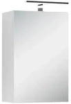 Mid.you Spiegelschrank Spree, Wei&szlig;, Glas, 2 F&auml;cher, 40x60x20 cm, FSC Mix,