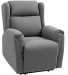 Homcom Relaxsessel,, Dunkelgrau, Textil, 1-Sitzer, F&uuml;llung: