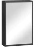 Kleankin Spiegelschrank, Schwarz, Glas, 40x60x15 cm, Badezimmer, Badezimmerspiegel,