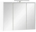 Mid.you Spiegelschrank Schildmeyer Flag, Wei&szlig;, Wei&szlig; Hochglanz, Glas, 6 F&auml;cher,