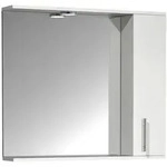Mid.you Spiegelschrank, Wei&szlig;, Kunststoff, 2 F&auml;cher, 75x71x14 cm, erweiterbar,