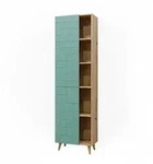 Vicco Badschrank, Mintgr&uuml;n, Holzwerkstoff, 10 F&auml;cher, Rechteckig, 56x193x30.6...