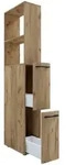Mid.you Hochschrank, Honigeiche, Kunststoff, 1 F&auml;cher, 2 Schublade(n)...