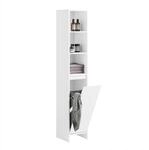 SoBuy Hochschrank, Wei&szlig;, Holzwerkstoff, 30x170x30 cm, Badezimmer,