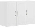 SoBuy H&auml;ngeschrank, Wei&szlig;, Holzwerkstoff, 90x60x30 cm, Badezimmer,