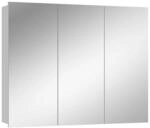 Vicco Badspiegelschrank, Wei&szlig;, Glas, 6 F&auml;cher, Rechteckig, 100x79.8x16.9 cm,