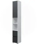 Vicco Hochschrank, Wei&szlig;, Holzwerkstoff, 6 F&auml;cher, 2 Schubladen, Rechteckig,