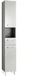 Xora Hochschrank QS 913, Wei&szlig;, Metall, 2 F&auml;cher, 1 Schublade(n) Schubladen,