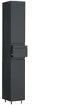 Mid.you Hochschrank, Anthrazit, Kunststoff, 2 F&auml;cher, 1 Schublade(n)...