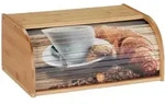 Relaxdays Brotkasten, Hellbraun, Holz, Holzwerkstoff, 40x17x27 cm, K&uuml;chenzubeh&ouml;r,
