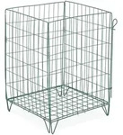 Relaxdays Komposter, Dunkelgr&uuml;n, Metall, 46x68x46 cm, Gartenzubeh&ouml;r, Gartenpflege,