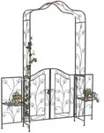 DanDiBo Rosenbogen, Braun, Metall, 186x236x41 cm, Gartenzubeh&ouml;r, Gartendeko