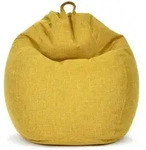 Green Bean Sitzsack, Gelb, Textil, F&uuml;llung: Styroporkugeln, Oval, 80x90x50 cm,