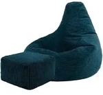icon Sitzsack, Dunkelgr&uuml;n, Textil, 200 L, 1-Sitzer, Freiform, 82x76x82 cm,