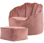 icon Sitzsack-Sessel, Pink, Textil, 180 L, 1-Sitzer, Zylindrisch, 77x64x74 cm,