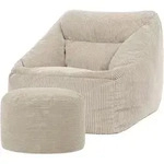 icon Sitzsack, Beige, Textil, 340 L, 1-Sitzer, Freiform, 100x80x88 cm,...