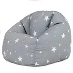 icon Sitzsack, Grau, Kunststoff, 100 L, 1-Sitzer, 53x50x53 cm, Hergestellt in