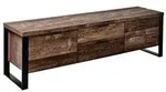 Tv-Element, Eiche, Metall, Holzwerkstoff, 2 Schublade(n) Schubladen, 152.4x45x39.5