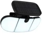 Globo Solarleuchte, Opal, Kunststoff, 14.8x15.3x27.9 cm, drehbar, Bewegungsmelder,