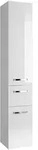 Sadena Hochschrank Serie 4010, Wei&szlig;, Metall, 3 F&auml;cher, 1 Schublade(n)...
