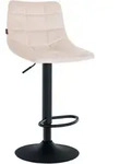 CLP Barhocker, Beige, Metall, 43x87x46.5 cm, Esszimmer, Barm&ouml;bel, Barhocker