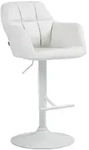 CLP Barhocker, Wei&szlig;, Textil, 57x97x59 cm, Esszimmer, Barm&ouml;bel, Barhocker