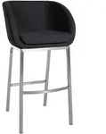 CLP Barhocker, Anthrazit, Metall, 58x107x54 cm, Esszimmer, Barm&ouml;bel, Barhocker